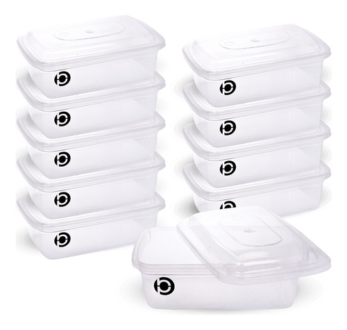 Pote Marmita Comidas Mantimentos Congelador Kit 10 Un. 750ml