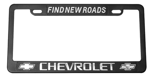 Par Portaplaca Chevrolet Find New Roads Negro