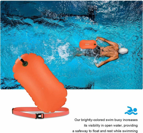 Boya Inflable Natación Aguas Abiertas Con Cinturón Ajustable