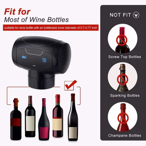 Electric Vacuum Wine Stoppers, Wine Bottle Stopper Sealer