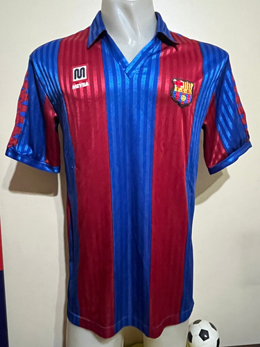 Camiseta Barcelona España Meyba 1991 1992 Champions League L (Usado)