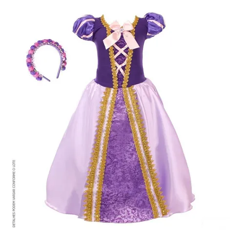 Vestido luxo rapunzel 2025