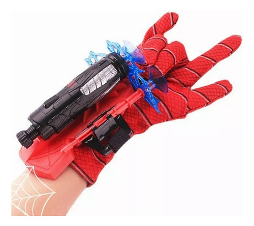 Lanzador Spiderman Hombre Araña + Guante + 3 Ventosas Dardos