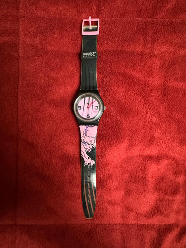 Reloj Swatch Pantera Rosa Modelo Skb105 Año 2004 Funcionando