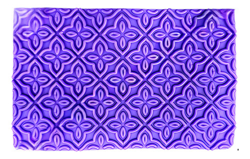 Molde De Silicona Flores N°178 - Cotillón Waf Color Purpura