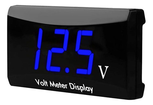 Medidor De Voltímetro Digital De 12 V Cc, Resistente Al Ag.