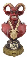 Comprar Busto De Resina Diablo Rojo Lucifer Decoración Ocultismo