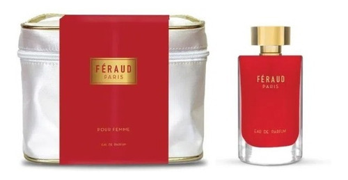 Féraud Pour Femme Rojo Perfume De Mujer Edp 90ml + Neceser