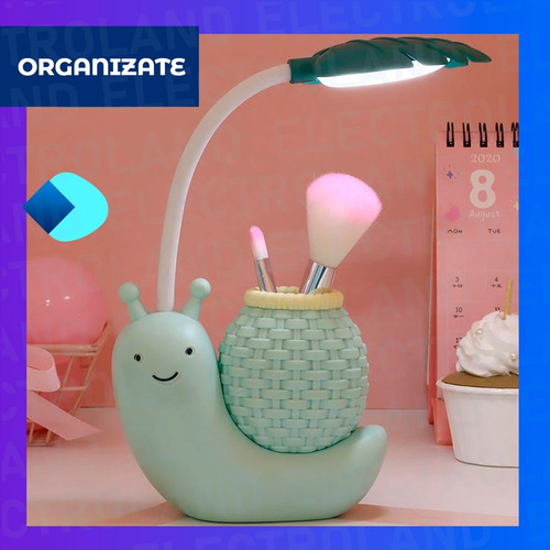 Imagen 3 de 10 de Velador Led Flexible Lampara Lapicero Infantil Recargable