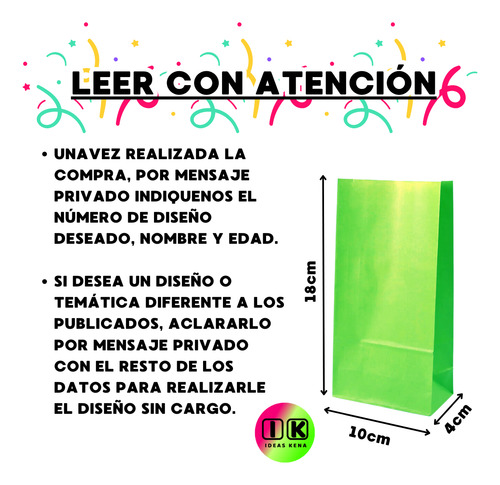 Bolsitas Cumpleaños Personalizada X20 Duki