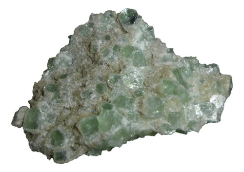 Mineral De Colección Fluorapofilita En Matriz De India