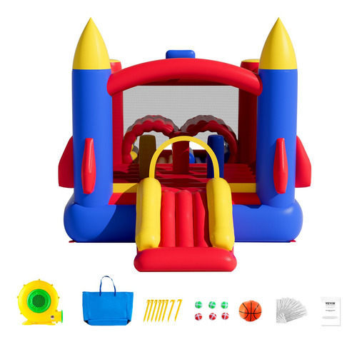 Trampolín Brincolín Inflable Niños 4 X 2.4 Mts Msi
