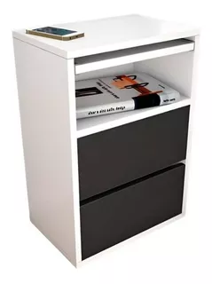 Mueble Cajonera Mesa Noche Melamina Velador