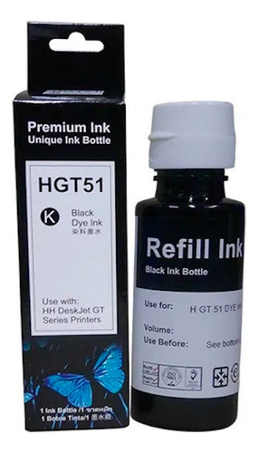 Tinta Negra Compatible Hp Gt51 Xl /gt52 Xl, Alto Rendimiento