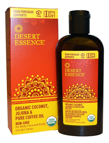 Aceite De Café Y Jojoba Con Coco Orgánico 4 Onzas Desert