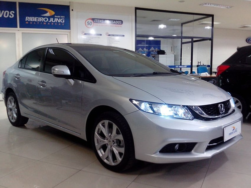 Honda Civic Lxr 2016 Prata Flex