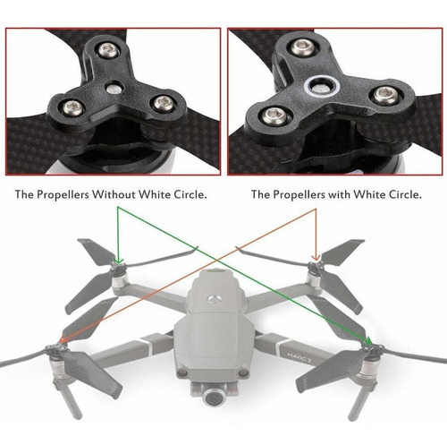 Imagen 4 de 10 de Rcgeek Compatible With Dji Mavic 2 Pro Carbon Fiber Propelle