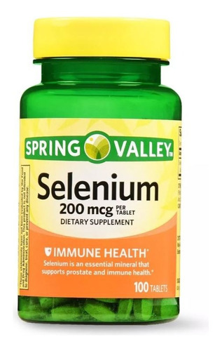 Selenio Selenium 200 Mcg 100tab Anticancerigeno Antioxidante Sabor Neutro