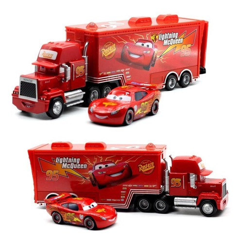 Imagem 2 de 6 de Relâmpago Mcqueen E Carreta Mack| Carros Dysney Pixar