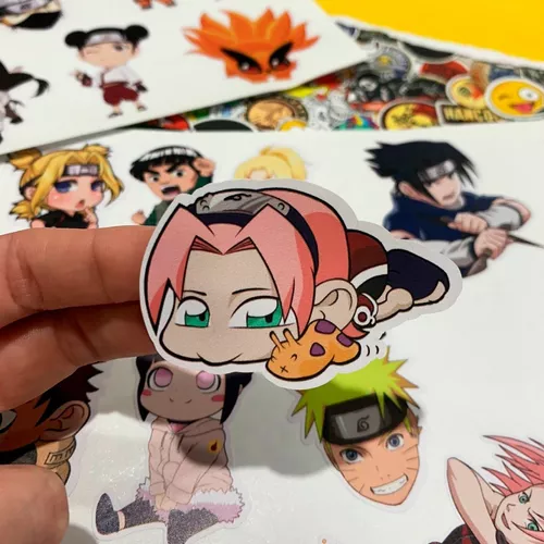 30 Adesivos Stickers Bombs Anime Naruto 8cm