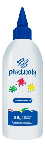 Adhesivo Vinilico Plasticola Cola Escolar X 90grs Pack X 12u