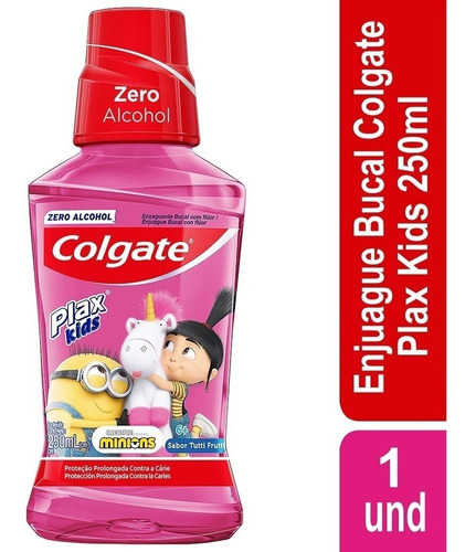 Enjuague Bucal Colgate Plax Kids Agnes And Fluffy 250 Ml