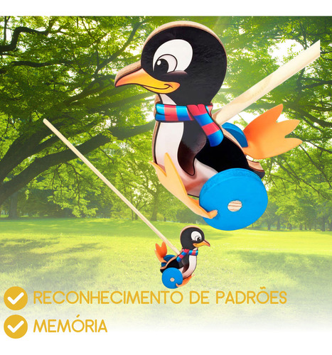 Brinquedo Infantil Desenvolvimento Motor Educativo Pinguim