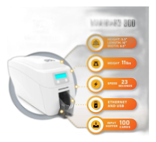 Magicard 300 Impresora De Tarjetas De Identificacion De Dob