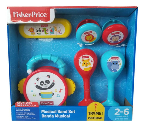 Set De Banda Musical 6 Piezas Fisher Price Original 