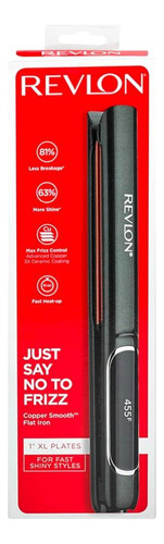 Alisador De Pelo Revlon Con Placas De Cobre Negro