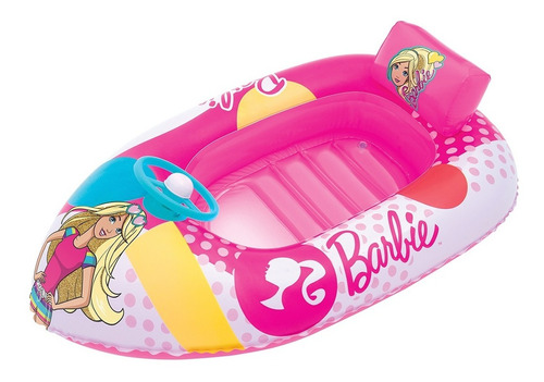 Bote Barbie Con Volante Bestway 93204 114 X 71cm Pc