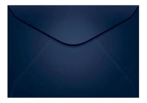Envelope Carta Liso Color Plus 114x162mm Kit Com 50 Unidades Cor Azul-marinho