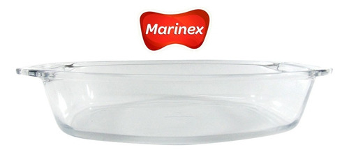 Fuente Asadera Oval Grande Vidrio 4,2lts Marinex