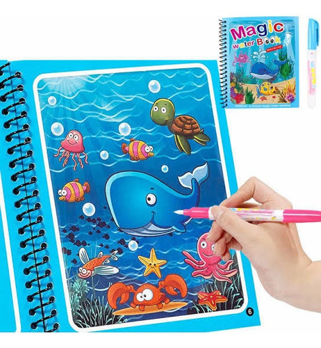Libro Infantil Mágico Colorear Educativo Juego Reusable Agua