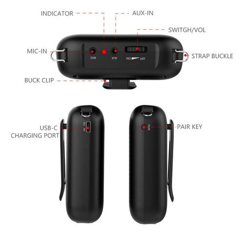 Norwii S358 Amplificador De Voz Recargable Portatil De 4000