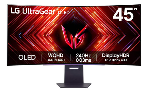 Monitor LG Gaming 45 Curvo Oled Ultragear 240hz 0.03ms Color Negro