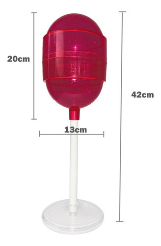 Imagen 2 de 3 de Dulcero Estilo Paleta Tupsi Pop Gigante 12 Pzs