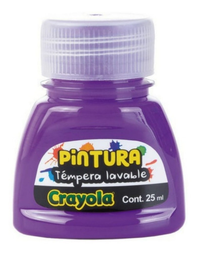 Pintura Témpera Lavable Crayola Morado 25 Ml