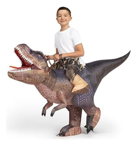 Spooktacular Creations Disfraz Inflable T-rex Para Niños, Di