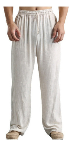 Pantalones Casuales Sueltos, Pantalones Transpirables Lino