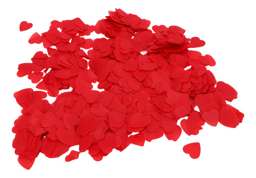 Red Confetti Paper 8 Packs 16000 Pcs Degradable Heart