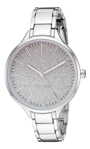 Reloj Mujer Nine Wes Nw/2337oms Cuarzo Pulso Plateado Just W