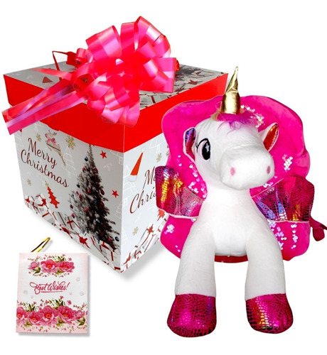  Regalo Unicornios Dia De Niña Cumpleaños Mochila Con Caja