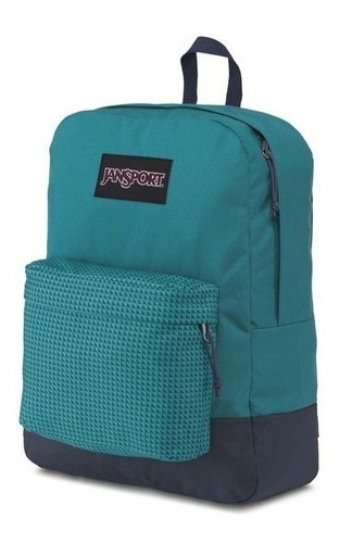 Mochila de bolso quadriculada verde Jansport Black Label