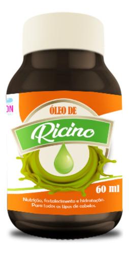 Óleo Capilar Ricino 100% Óleo Vegetal Fortalecimento E