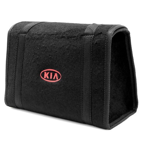 Bolsa Ferramentas Carpete Preto Linha Kia Logo Bordado