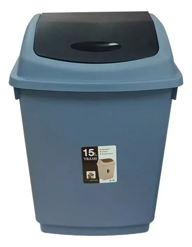 Basurero Papelero Oficina Cocina 50 Litros Con Tapa Vaiven