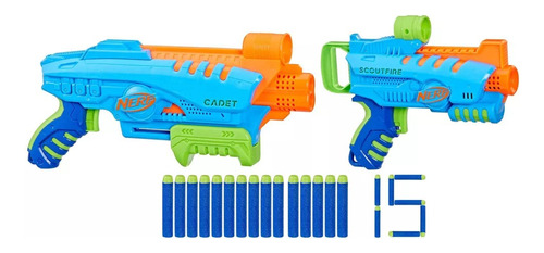 Nerf Elite Junior Ultimate Starter Set Incluye 2 Lanzadores