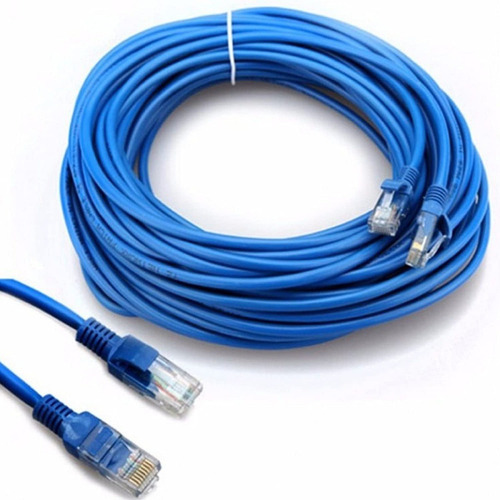 Cable Everest Rj-45 Utp Cat 5 30m Azul Bobina