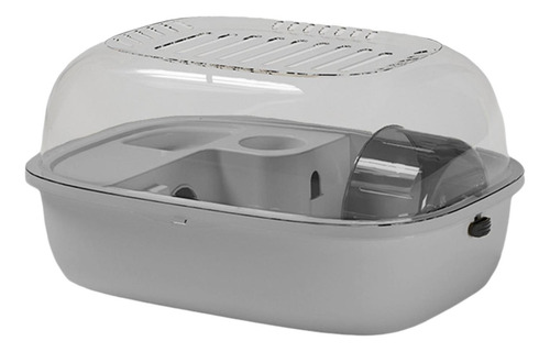 Hábitat De Jaula De Hámster Ejercicio Portátil De Gris